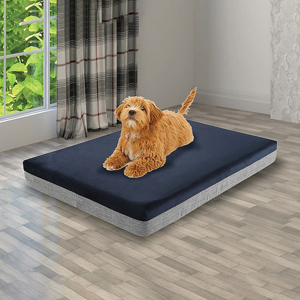 Memory Foam Dog Bed 12Cm Thick Large Orthopedic Pet Beds Waterproof Big