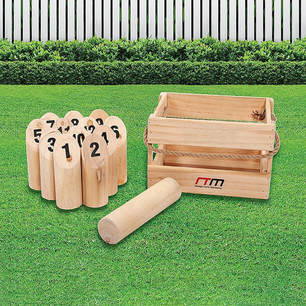 Other Outdoor Toys Number Toss Wooden Set Outdoor Games With Carry Case