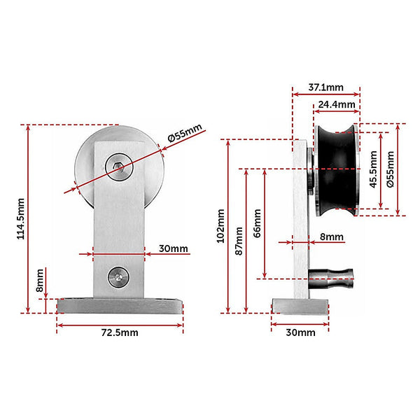 Sliding Door Hardware Sliding Barn Door Hardware Stainless Steel