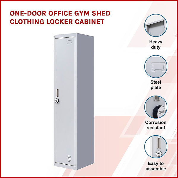 Cabinets & Cupboards One Door Office Gym Shed Clothing Locker Cabinet