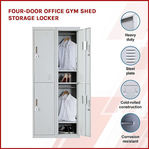 Cabinets & Cupboards Four Door Office Gym Shed Storage Locker