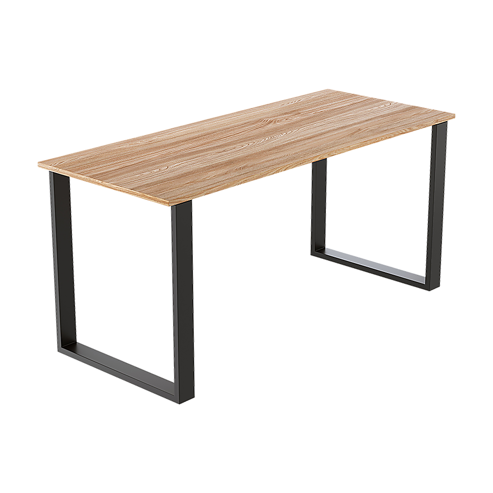 Square-Shaped Table Bench Desk Legs Retro Industrial Design Fully Welded Black