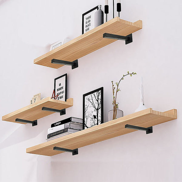 Hanging Shelves 20Cm Floating Shelf Brackets Industrial Metal Shelving Supports 4 Pack