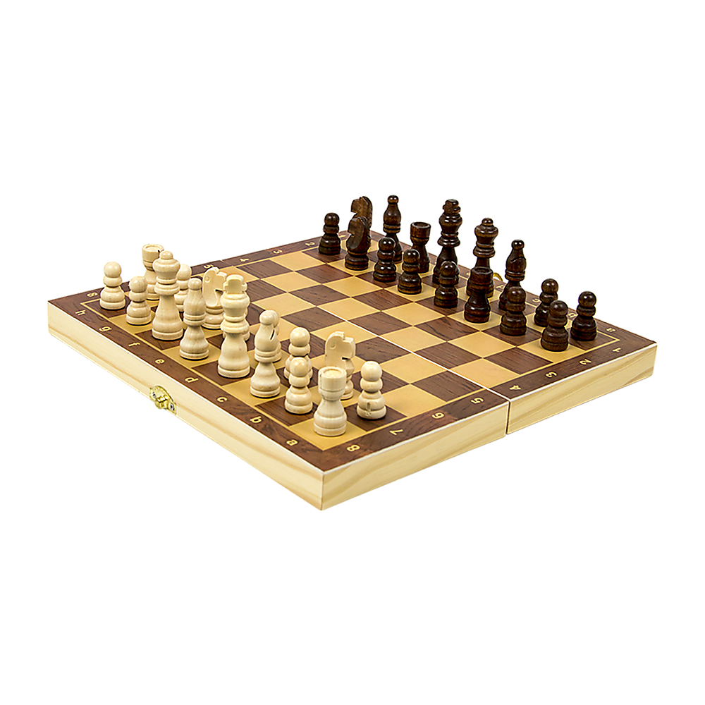 Board Games Chess Folding Large Wooden Chessboard Set Toy Gift