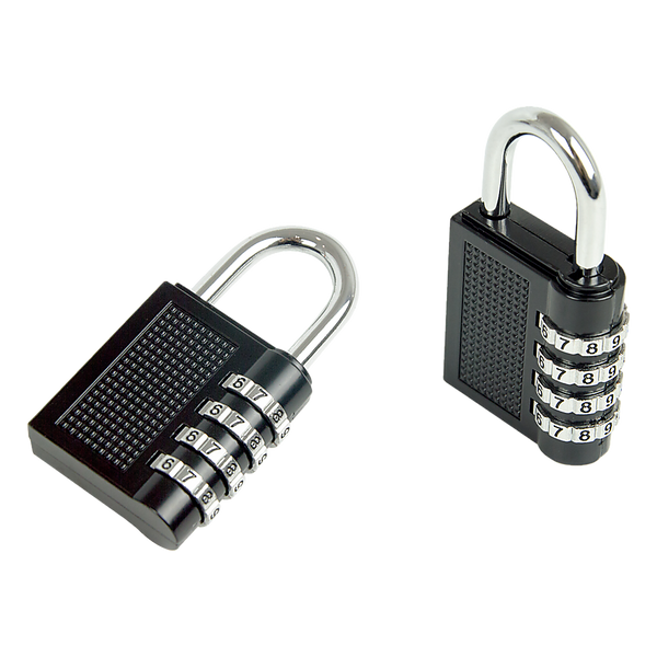 Padlocks X2 Combination Padlock 4 Digit Outdoor Weatherproof Security School Lock Travel