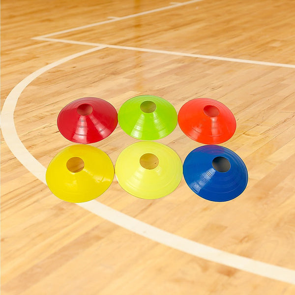 Training Aids 60 Pack Sports Training Discs Markers Cones Soccer Afl Exercise Personal Fitness