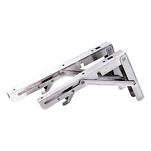 Braces & Brackets 2X 10" Stainless Steel Folding Table Bracket Shelf Bench 50Kg Load Heavy Duty