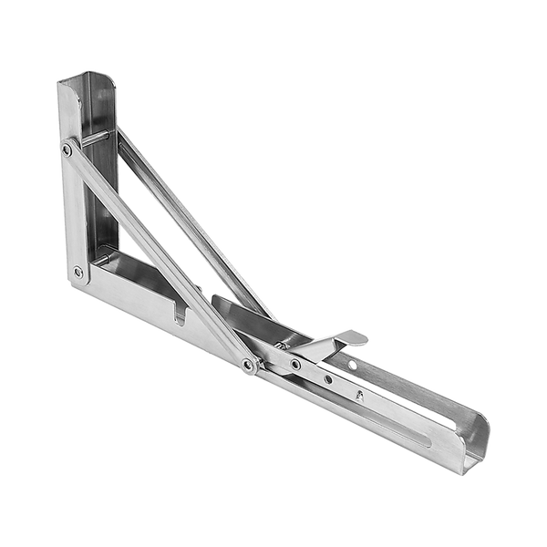 Braces & Brackets 2X 10" Stainless Steel Folding Table Bracket Shelf Bench 50Kg Load Heavy Duty