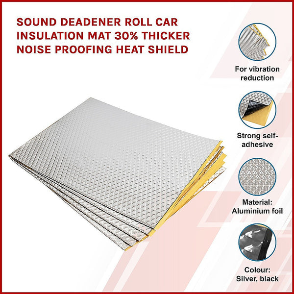 Car Sound Deadeners Sound Deadener Roll Car Insulation Mat 30% Thicker Noise Proofing Heat Shield