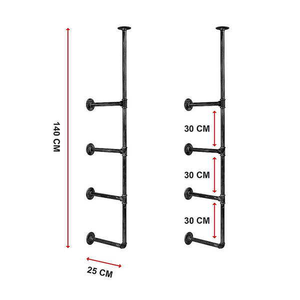 Bookshelves Wall Shelves Display Bookshelf Industrial Diy Pipe Shelf Rustic Brackets