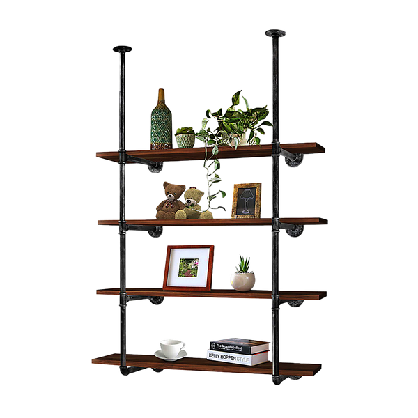 Bookshelves Wall Shelves Display Bookshelf Industrial Diy Pipe Shelf Rustic Brackets