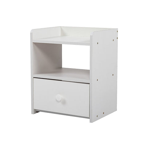 Bedside Tables Drawers Side Bedroom Furniture Nightstand White Unit
