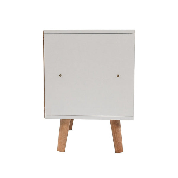 Bedside Tables White Wood Drawers Side Nightstand Storage Cabinet Mdf 40 Inch