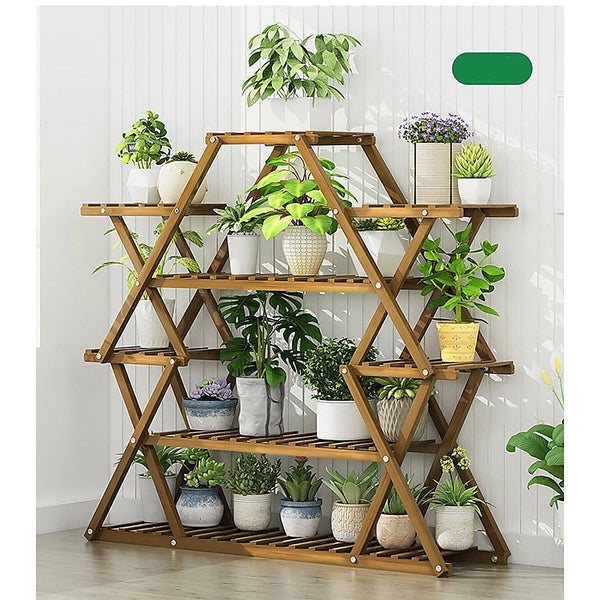 Plant Stands Bamboo Multilayer Flower Plant Bonsai Rack Shelf Stand Porch Lawn Patio