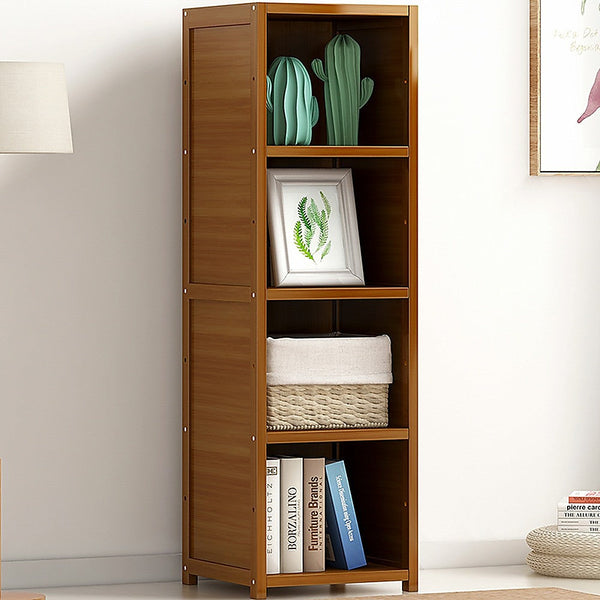 Bookshelves Bamboo Shelf Bookcase Display Storage Rack Stand Livingroom Bedroom