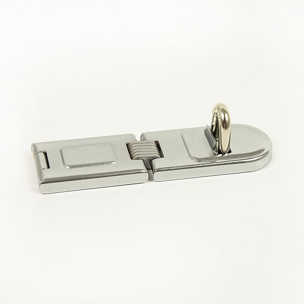 Door Hinges Security Lock Hardened Steel Fixed Staple Hasp 6 1/4 In.