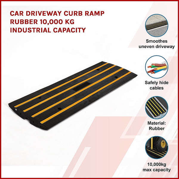 Driveway Ramps Car Driveway Curb Ramp Rubber 10,000 Kg Industrial Capacity