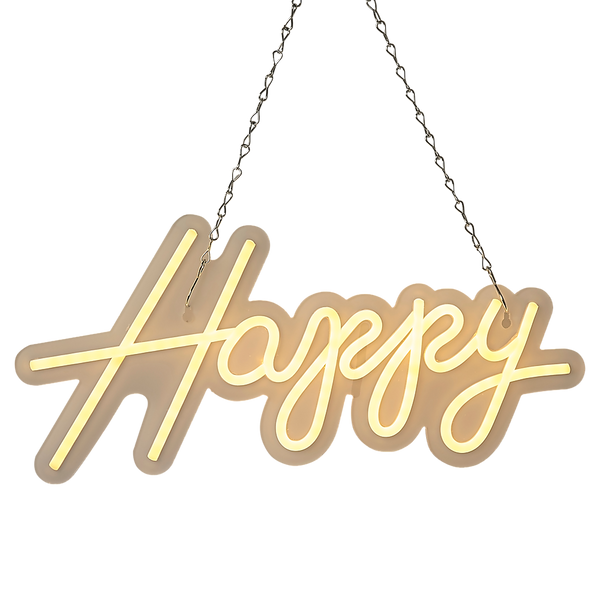 Party Decorations Happy Birthday Neon Sign Hanging Glowing Party Decoration