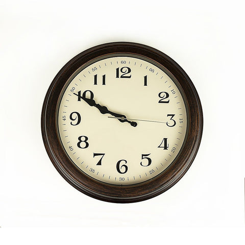 Wall Clocks Classic Wall Clock Silent Non Ticking Quartz Battery Operated Luxury Wood