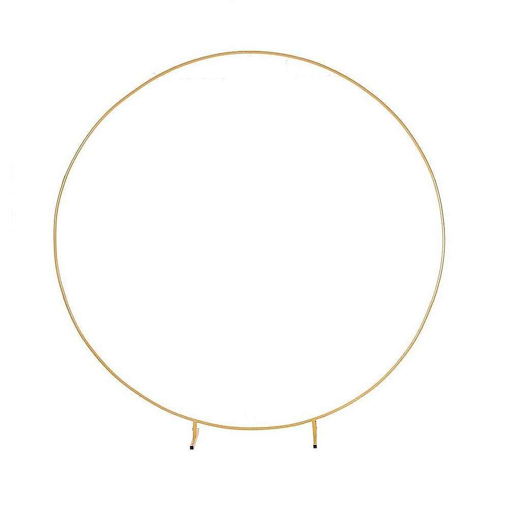 Party Decorations 3M Gold Wedding Hoop Round Circle Arch Backdrop Flower Display Stand Frame Background