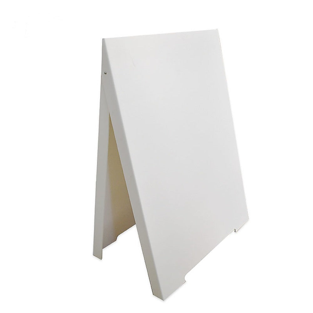 Display Stands Double Side Sidewalk A Frame Sign Sandwich Board Holds Graphic Plastic Panels