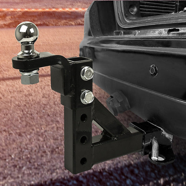 Tow Bars & Winches Adjustable Tow Bar Tongue Hitch 50Mm Ball Towbar Drop Trailer Caravan 4Wd