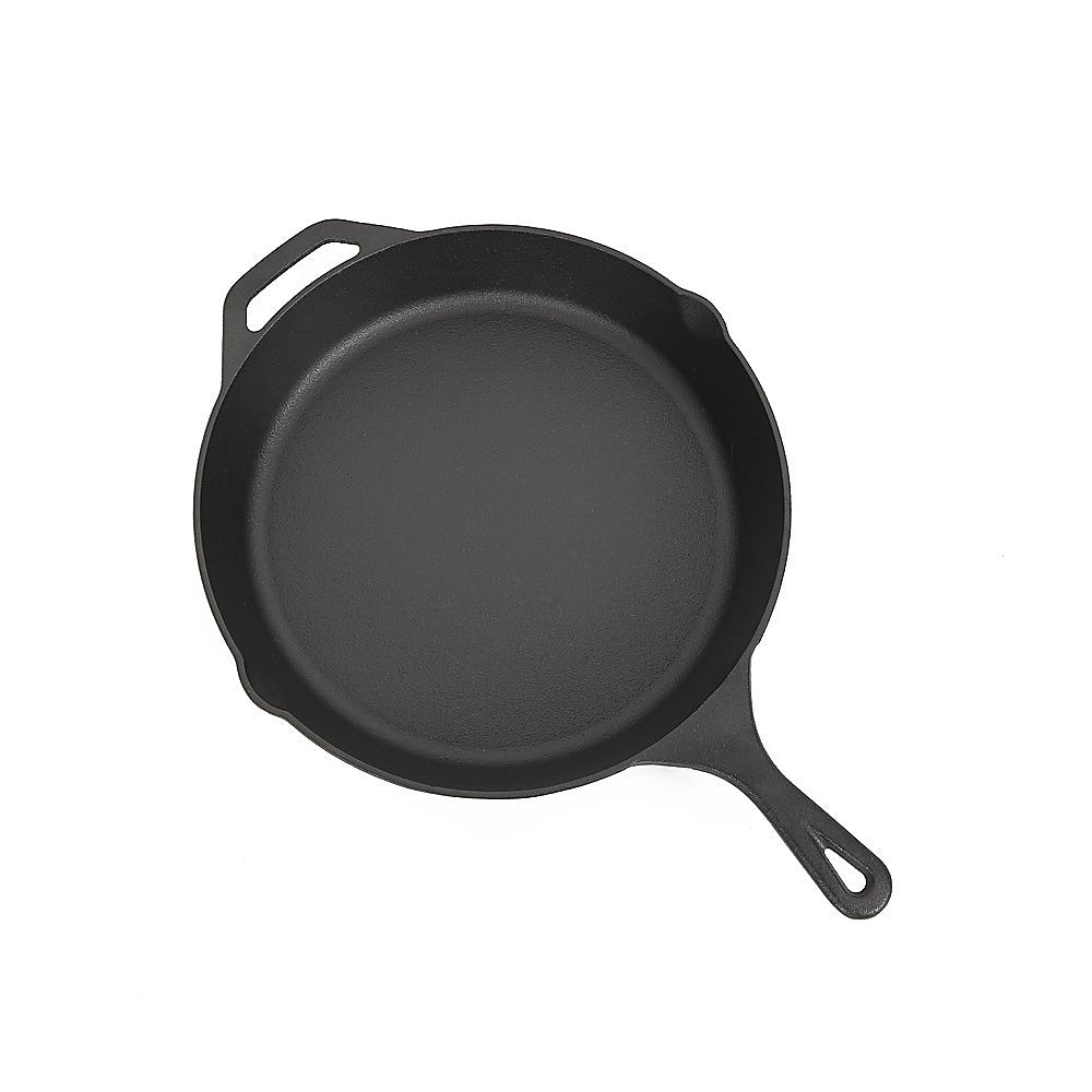 Frying & Grill Pans Non Stick Frying Pan Cast Iron Steak Skillet Round Bbq Grill Cookware 30Cm