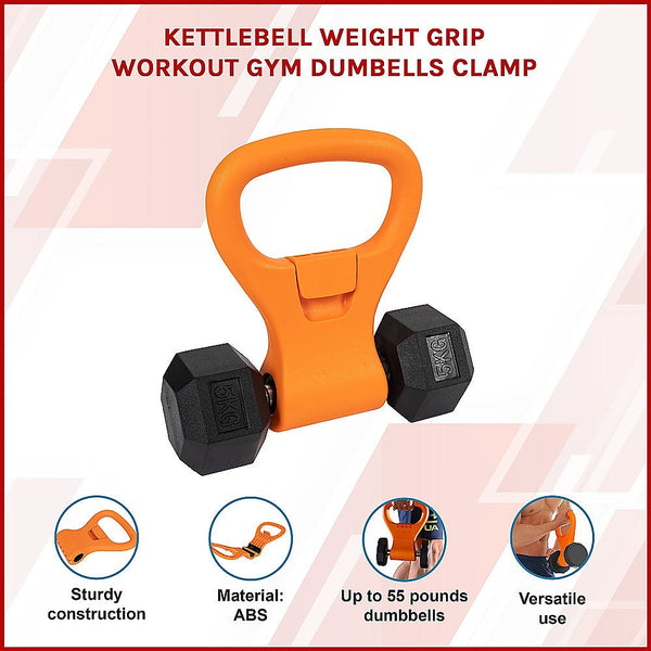 Dumbbells Kettlebell Weight Grip Workout Gym Dumbells Clamp