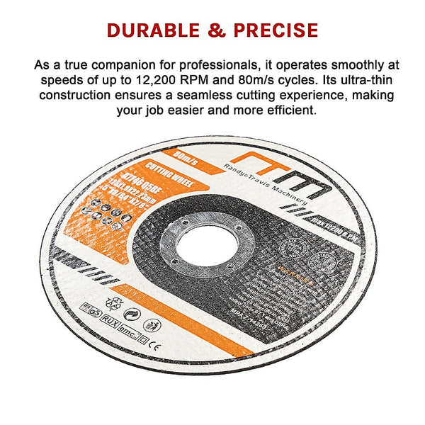 Grinder Discs 100 X Cutting Discs 125Mm 5" Angle Grinder Metal Off Wheel Thin