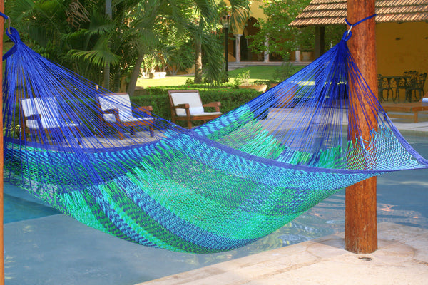 Hammocks Mayan Legacy Outdoor Undercover Cotton Hammock Family Size Caribe