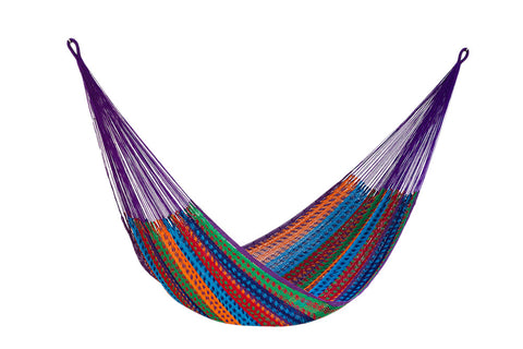 Mayan Legacy Outdoor Undercover Cotton Hammock Family Size Colorina