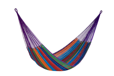 Hammocks Mayan Legacy Outdoor Undercover Cotton Hammock Family Size Colorina