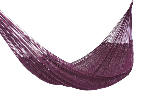 Mayan Legacy Outdoor Undercover Cotton Hammock King Size Maroon