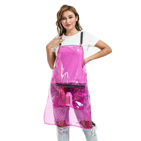 Salon & Spa Supplies Salon Barber Apron Pink With 3 Pockets Cross Back Adjustable Waterproof For Hair Stylist