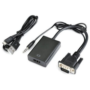 Monitor/AV Cables & Adapters 1080P Full Hd Vga To Hd Compatible Converter Adapter Cable With Audio Output