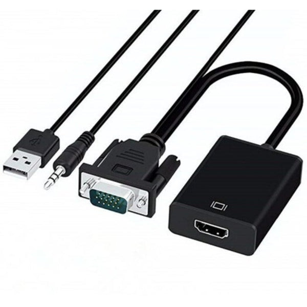 Monitor/AV Cables & Adapters 1080P Full Hd Vga To Hd Compatible Converter Adapter Cable With Audio Output