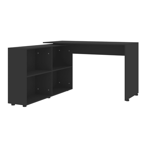 Home Office Desks Corner Desk Black Engineered Wood