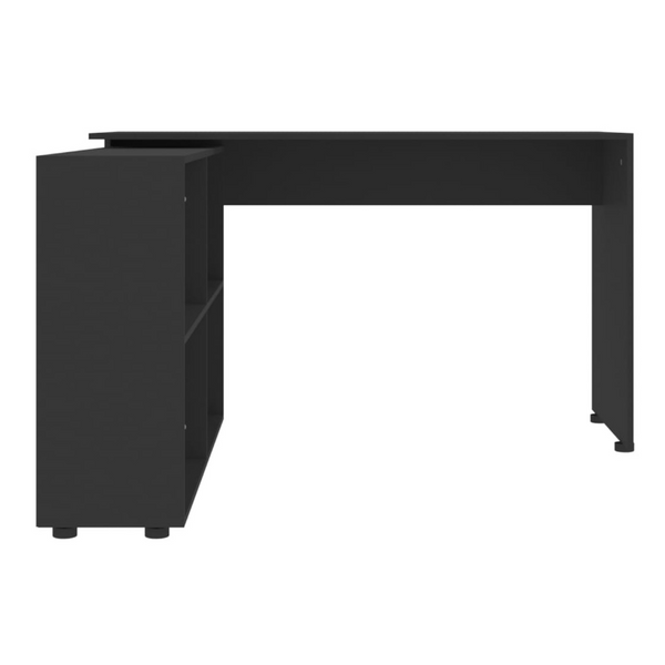 Home Office Desks Corner Desk Black Engineered Wood