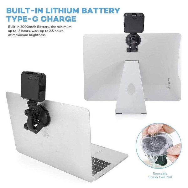 Studio Photography Lighting Video Conference Kit Rechargeable Mini Led