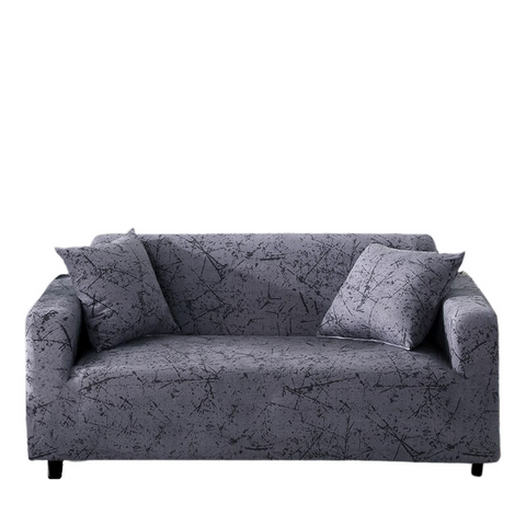 Slipcovers 4 Seater Sofa Cover Marble Gray Style Elastic Stretchable Slipcover For Furniture