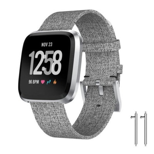 Watch Bands Watch Band For Fitbit Versa 2 Classic Luxury Fabric Wrist Strap Gray