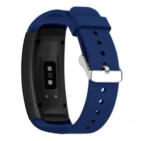 Watch Bands Watch Replacement Silicone Sport Wristband Strap For Samsung Gear Fit 2 Pro Midnight Blue