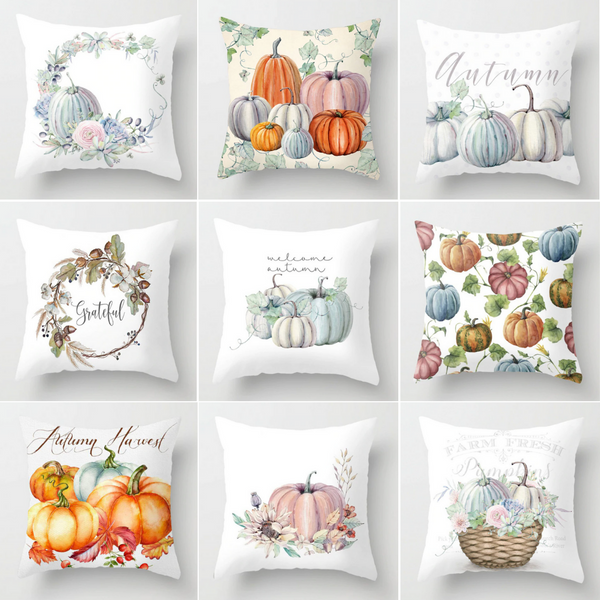 Cushions & Decorative Pillows Watercolour Pumpkin Cushion Covers