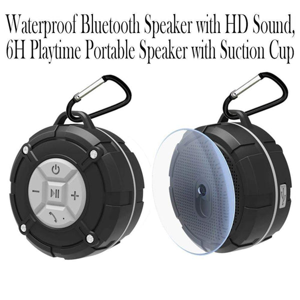 Audio Docks & Mini Speakers Suction Cup Waterproof Bluetooth Shower Speaker With Hd Sound