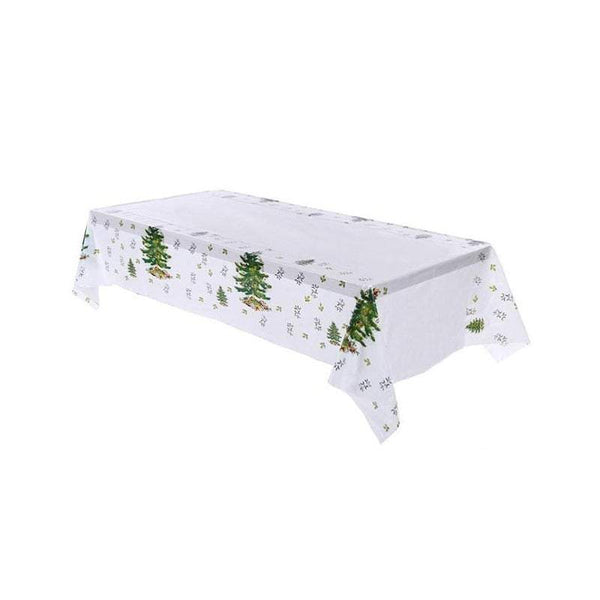 Table Cloths 2 Pack Plastic Christmas Tablecloth Party Cover Decorations