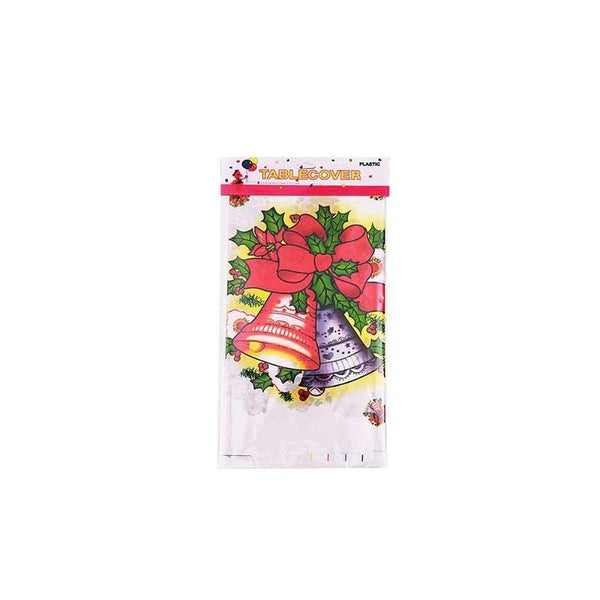 Table Cloths 2 Pack Plastic Christmas Tablecloth Party Cover Decorations