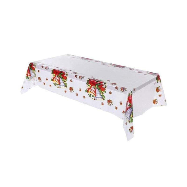 Table Cloths 2 Pack Plastic Christmas Tablecloth Party Cover Decorations