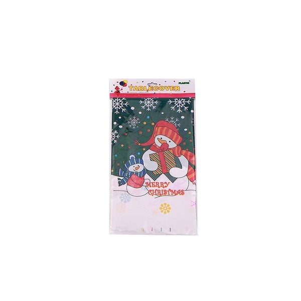 2 Pack Plastic Christmas Tablecloth Party Cover Decorations