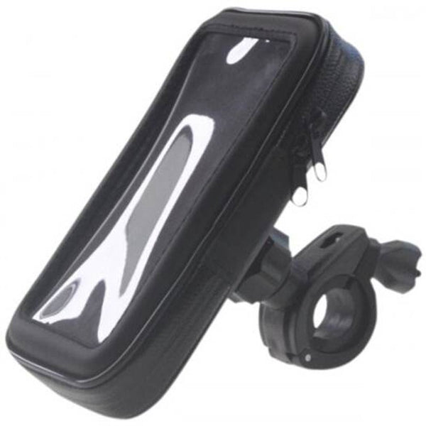 Waterproof Phone Holder Front Bag For Bicycle Motorbike Black