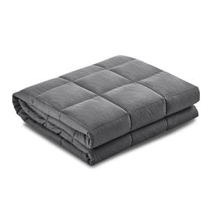 Weighted Blanket Adult 5Kg Heavy Gravity Blankets Microfibre Cover Calming Relax Anxiety Relief Grey